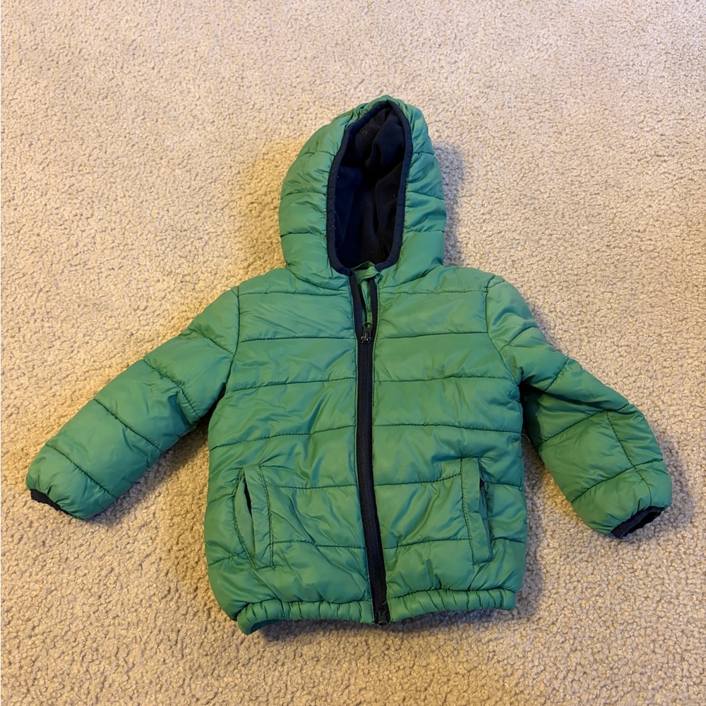 Amazon Kids Puffer Jacket in Vibrant Green